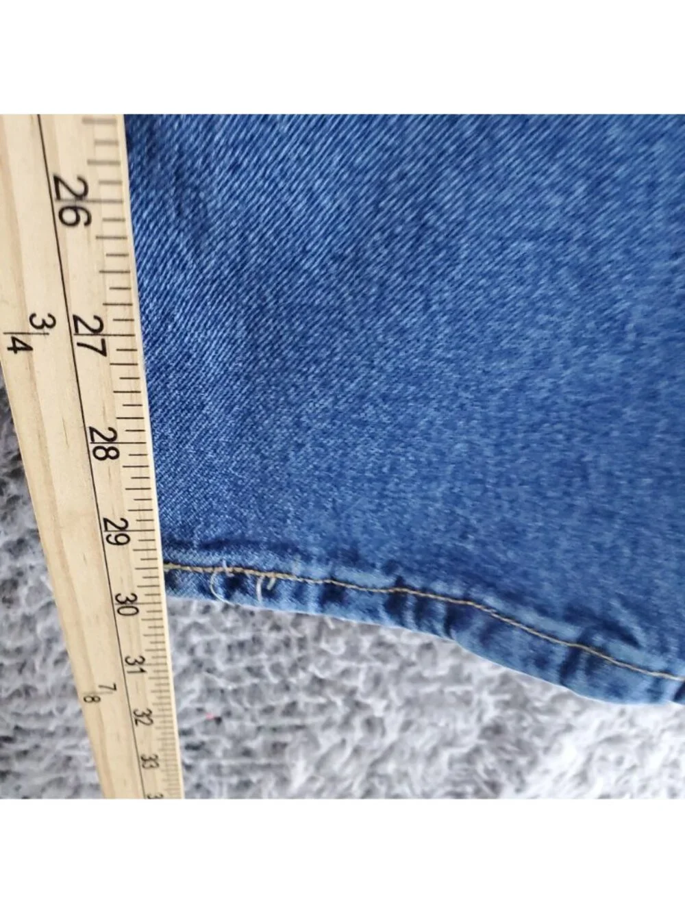 Lee Jeans Mens 38x32 Blue Slim Fit Stretch Denim Classic Straight Leg *Read*